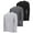 Assorted Colors Set R, variant on DARESAY 3-Pack Men's Thermal Crew Long Sleeve Henley Tops Base Layer Shirt-(Up to 3X)
