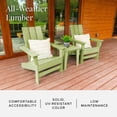 thumbnail image 6 of DuroGreen Aria Adirondack Chairs Made With All-Weather Tangentwood, Oversized, High End Patio Furniture for Porch, Lawn, Deck, Fire Pit, No Maintenance, Easy Assembly, Made in the USA, Lime Green, 6 of 8