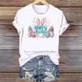 thumbnail image 4 of successthop Egg Shirts for Adults Womens Happy Easter Short Sleeve Holiday T Shirt Crewneck Shirt Summer Vacation Top M, 4 of 6