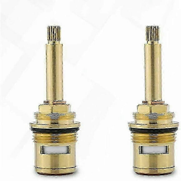 Ceramic Brass Replacement Faucet Cartridges (Red + Blue)