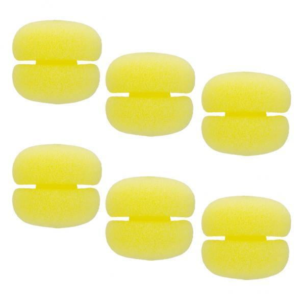 Rizadores de pelo de Esponja Colco Amarillo 6 Piezas