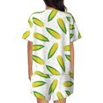 thumbnail image 6 of Fuzoiu Corns Print Women's Short-Sleeved Pajama Set,Lounge Sleepwear Set,Womens Pajama Sets 2 Piece,Button-Up Top and Shorts with Pockets-Medium, 6 of 7