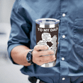 thumbnail image 3 of Tumblers & Cups:Dad Tumbler-Gifts for Dad from Daughter - To My Dad 20 oz Stainless Steel Insulated Coffee Tumbler with Lid - Fathers Day Birthday Gifts for Men, 3 of 7