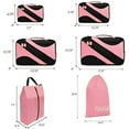 thumbnail image 2 of Bagail 6 Set Packing Cubes,Travel Luggage Packing Organizers with Laundry Bag (Pink), 2 of 6