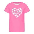 thumbnail image 3 of WOYY Girls Horse Graphic Tee Short Sleeve O Neck T-Shirt Summer Casual Tshirt, Pink, Sizes 1-13, 3 of 3