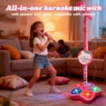 thumbnail image 3 of New Star, Multifunctional, Karaoke Microphone Toy, Adjustable Stand, Portable, Kids Singing Machine, Colorful LED Lights, Echo Effects, Best Birthday/Christmas Gift, 3 of 8