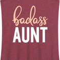 thumbnail image 3 of Instant Message - Badass Aunt - Women's Racerback Tank Top, 3 of 6