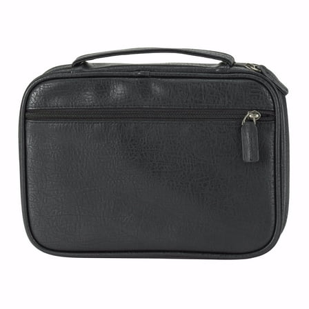 White Dove Designs 155921 Antique Leather Look Bible Cover, Black - Large