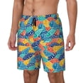 thumbnail image 1 of Fotbe Colorful Fish 1 Traje de Baño para Hombre – Shorts de Natación de Secado Rápido con Forro y Bolsillos-Small, 1 of 6