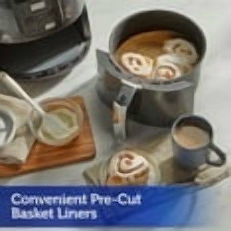 Reynolds Kitchens Unbleached Parchment Air Fryer Liners, 150 ct- With Paper Towel By OMA