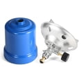 thumbnail image 2 of Réchaud de Camping Portable Extérieur 190G Réservoir de Gaz Euro Réchaud à Café Brûleur de Propane Réglable pour Pêche Randonnée Pique-Nique, 1 x Réchaud de Camping, Bleu, 2 of 6