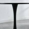 thumbnail image 5 of Tcbosik Dining Table, 42" Square Kitchen Table with Metal Pedestal for 4-6 Person, Leisure Table for Small Space, Matte Black, 5 of 6