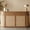 1.8-meter walnut-colored complete set, variant on Esheno Fully Assembled Reception Desk Stainless Steel Finish Modern Wooden 110 lbs Capacity 2 Storage Front Counter for Office Beauty Salon Walnut 26.5x45.67x12.2 inch