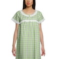 thumbnail image 3 of Moomaya Womens Printed Round Neck Nursing Sleepwear Cotton Poplin Nightdress, 3 of 5