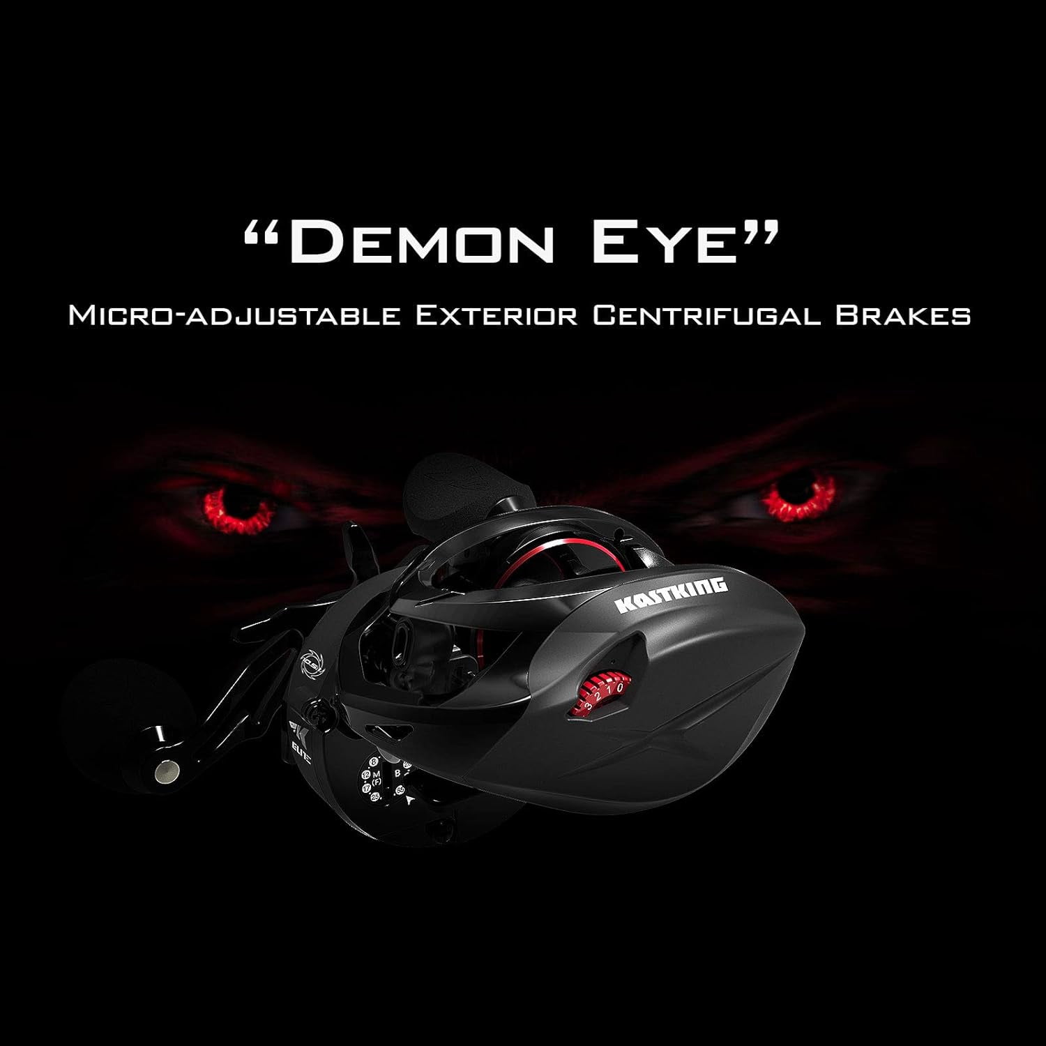 KastKing Baitcasting Fishing Reel, 10.5:1 Gear Ratio/Deadbolt 10+1 , Skipping Version-Speed Demon Elite
