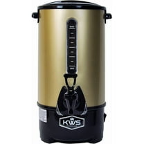 KWS WB-10 9.7L/ 41Cups Commercial Heat Insulated Water Boiler and Warmer Stainless Steel (Gold)