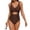 Camel_#02, variant on Women Tummy Control Ruched One Piece Swimsuit Cutout Bathing Suit Swimwear,Camel XL