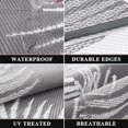 thumbnail image 4 of Outdoor Rug x Reversible Outdoor Plastic Straw Rug Large Outdoor Patio Rug RV Mat Outside Indoor Outdoor Rugs for Patio RV Balcony Deck Picnic Backyard Porch Grey, 4 of 7