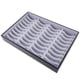 thumbnail image 1 of Caja de cuero sintético con bandeja de cartón de PVC para 40 pulseras y brazaletes. Blanco, 1 of 9