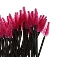 thumbnail image 2 of 50 Piezas Desechables Cepillo de Pestañas Rímel Varitas Aplicador Peine Maquillaje Cosmético +Fucsia Sunnimix Desechable de la pestaña del cepillo, 2 of 8