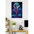 thumbnail image 3 of Wumples - Neon Skeleton Wall Poster, 22.375" x 34", 3 of 4