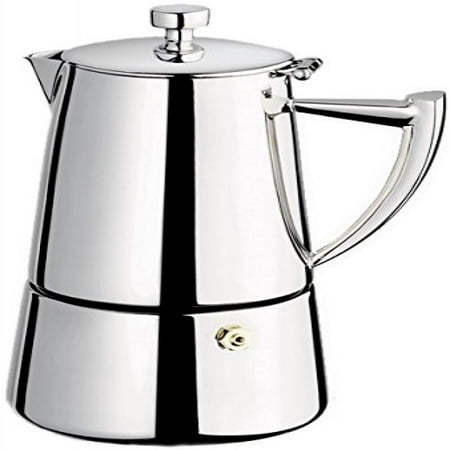 Induction Stovetop Espresso Maker Pots Compare Cuisinox Roma 4 Cup Moka Espresso Stovetop Coffeemaker In