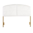 thumbnail image 5 of LumiSource Gold Steel, Cream Velvet Lindsey Headboard, 5 of 7