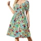 thumbnail image 2 of Vestido Paua de manga corta, elegante y chic, para mujer, para verano., 2 of 8