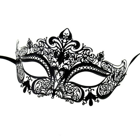 - Masquerade Mask, Coxeer Laser Cut Metal Venetian Pretty Christmas Mardi Gras Halloween Cosplay Wedding Party Mask for Women