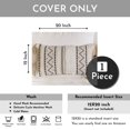 thumbnail image 3 of Funda de cojín lumbar decorativa BlissBlush de 30 x 50 cm, 3 of 7