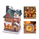 thumbnail image 4 of Decoración de casa de pueblo navideña con iluminación LED, escena navideña en miniatura Estilo D, 4 of 9