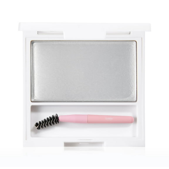Lottie London Mega Brow Enhancer, Brow Shaping Gel Wax & Brush Set, Clear, 0.11 oz