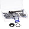 thumbnail image 1 of Kit de herramientas para ojales 100 juegos 5/16" ojales de cobre con 3 herramientas de instalación, diámetro interior de 8 mm. Negro, 1 of 6