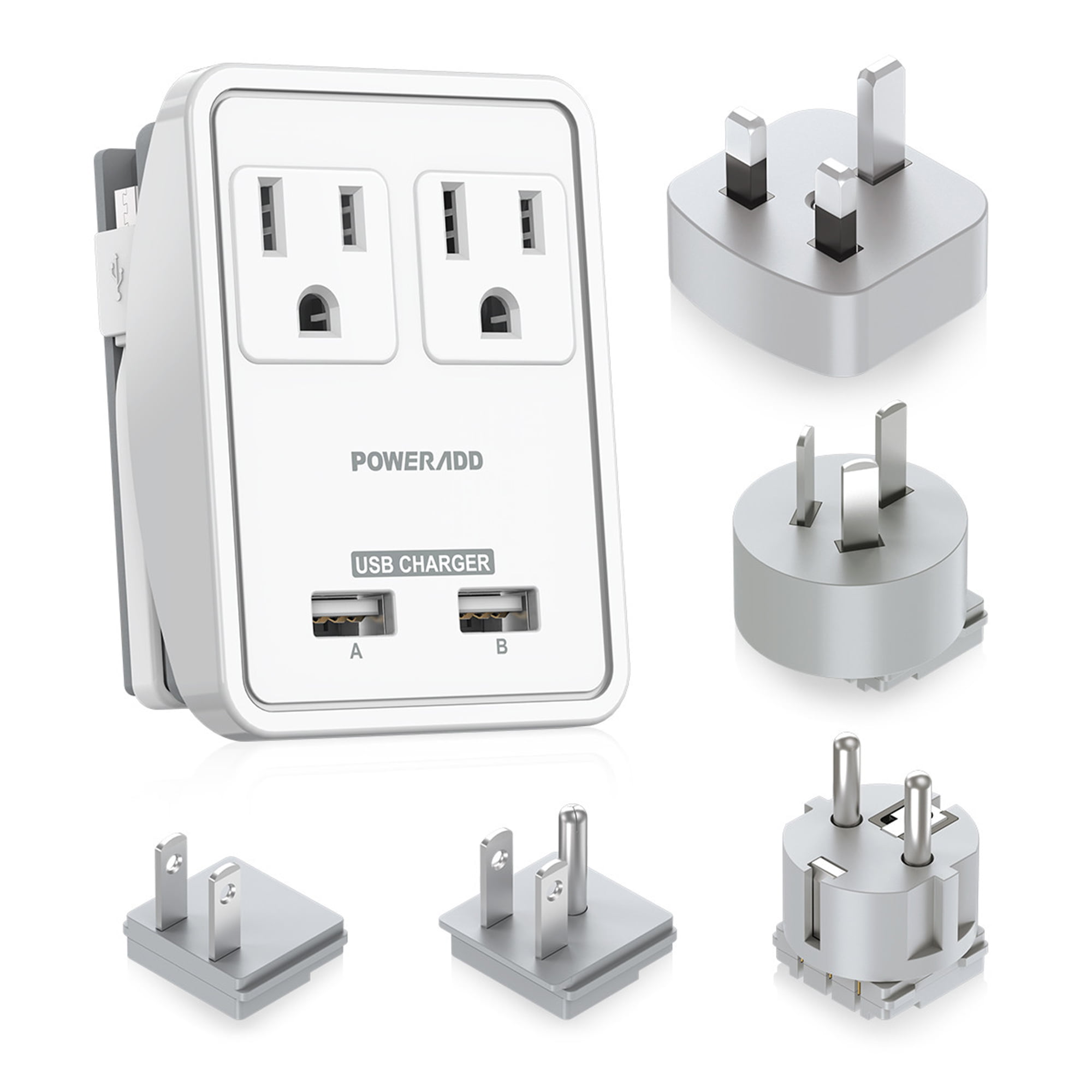 Dual USB Port Electric Wall Charger Station Socket Adapter Power Outlet EU Plug 