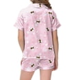 thumbnail image 4 of Pyjamas Imprimés Série Festival Décontracté pour Filles Tenues Crop Top, 4 of 4
