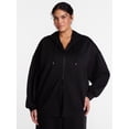 thumbnail image 2 of Avia Women's Oversized Hoodie with Balloon Sleeves, Sizes XS-XXXL, 2 of 8