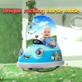 HNH 12V 3 in 1 Bumper Car for Kids,Toddlers Ride on Toys with Remote