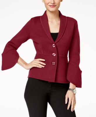 bell sleeve cardigan sweater