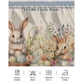 thumbnail image 5 of Easter Bunny Blue,Wrap Around Bed Skirts for King Bed 18" Drop,Bed Skirt with Adjustable Elastic Belt Dust Ruffle Bed Valance for Bedroom Hotel Rustic Daisy Flower Easter Basket Egg Bed Frame Cover, 5 of 7