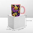thumbnail image 5 of Halloween Coffee Mug, pumpkin halloween pink Ceramic Tea Cups Halloween Party Cups for Hot/Cold Beverages, Cute Coffee Cups for Kitchen Holiday Gift Coffee Bar Accessories, 5 of 6