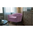 thumbnail image 2 of Lia Mi-Siècle Baril Accent Chaise Lavande, 2 of 10