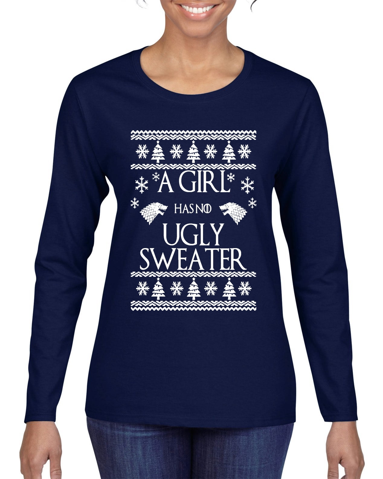 a girl has no ugly sweater