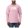 thumbnail image 2 of Wild Bobby State of Iowa College Style Men Long Sleeve Shirt, 2 of 6