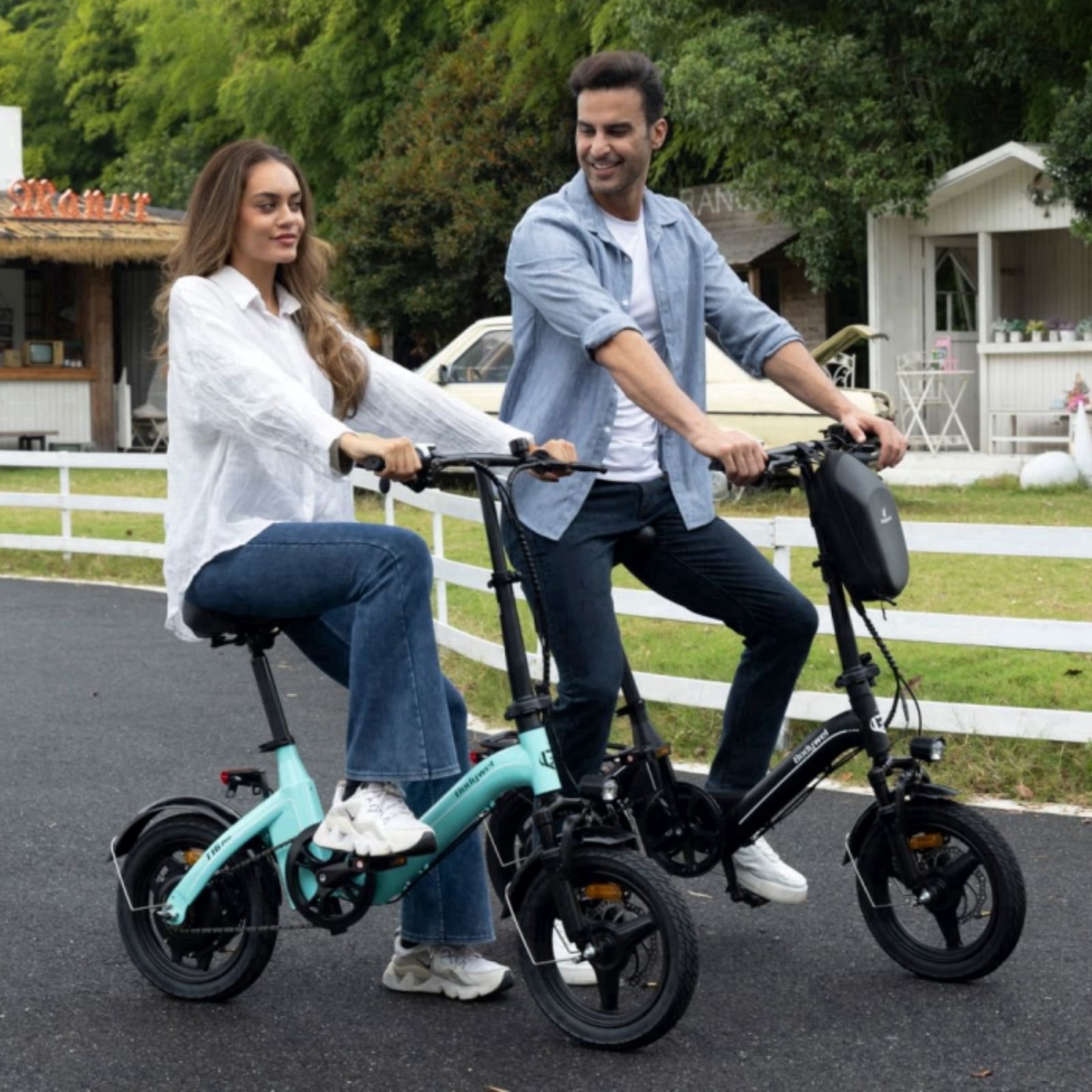 Bodywel T16Pro Electric Bike for Adults and Teens, 14" Folding Electric Bicycle, 500W Peak Motor E Bike, 36V 13Ah Batter, Commuter City Ebike, UL2849