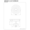 thumbnail image 2 of Kingston Brass KBP2000MB Made to Match Kitchen Sink Basket Strainer, Matte Black, 2 of 4