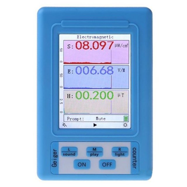 Medidor de radiación electromagnética Detector de radiación de medición precisa sensible