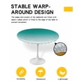 thumbnail image 2 of nqOlkjepod Turquoise Ombre Round Tablecloth, Fitted Table Cover with Elastic for 45"-54" Round Tables, Abstract Modern Art Gradient Table Cloth Outdoor Indoor Dinning Party Waterproof Tablecloths, 2 of 6