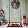 thumbnail image 6 of Buffalo Plaid Xmas Trees Merry Christmas Red Doormat 30"x17" Decorative Holiday Rugs Indoor Outdoor Front Door Welcome Mats Winter Doormats for Porch Entrance Entryway, 6 of 6