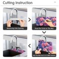 thumbnail image 5 of Yayeee Faucet Mat for Kitchen Sink 30" Diatomite Long Splash Guard Pad, Vibrant Art Flowers, 2 Pack, 5 of 7
