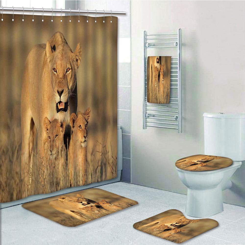 PRTAU Mom Lioness Young Lion Kings in South African Nature ...
